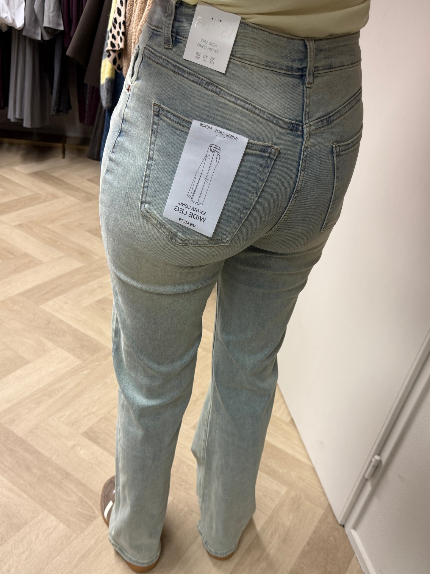 Jeans Missy Wide Legg Blue Beige