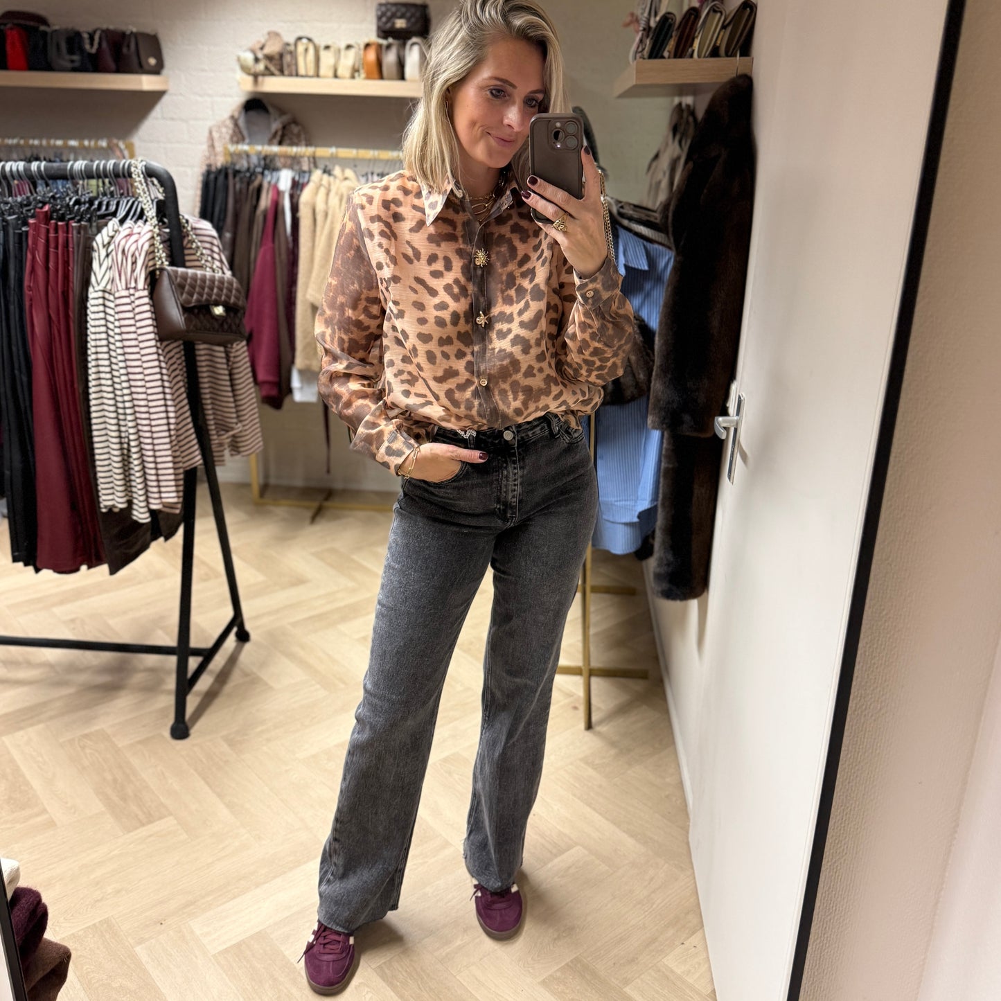 Blouse Sas Leopard Viscose