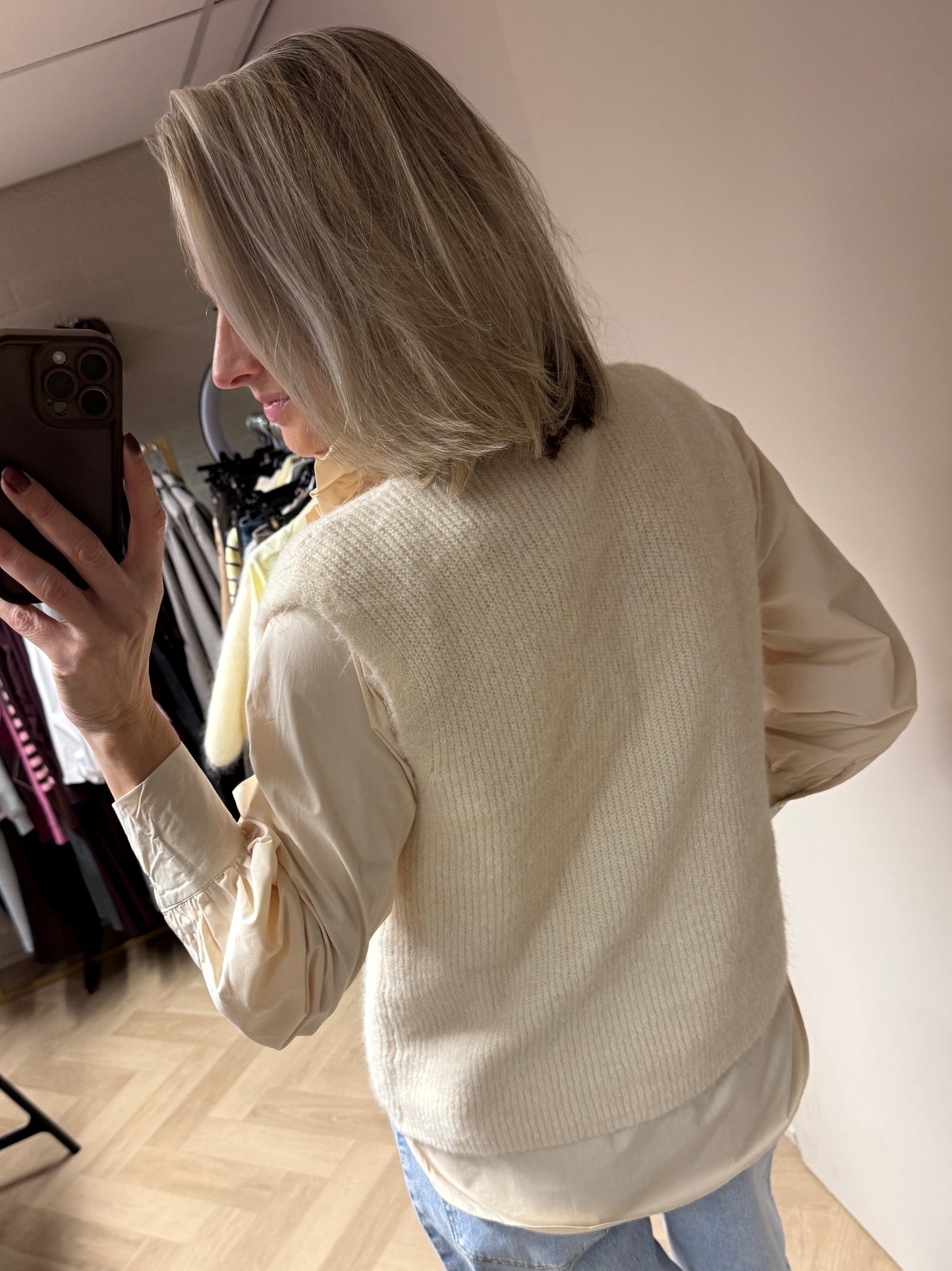 Vest Gilet Claire Beige