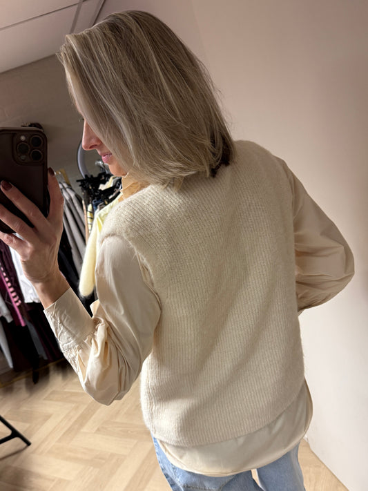 Vest Gilet Claire Beige