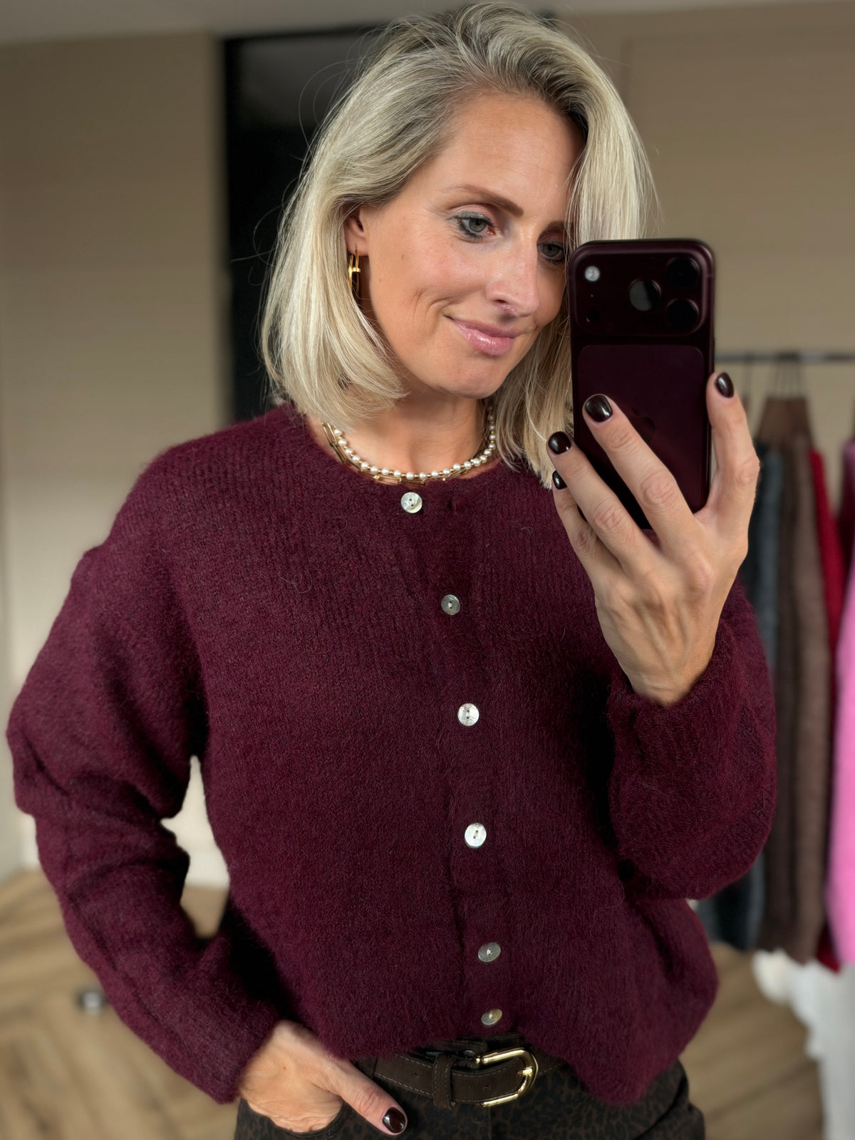 Vest Vito Plum