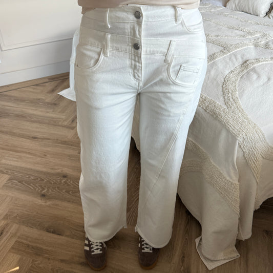 Jeans Toxik Romy Wide Legg Wit