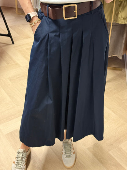 Rok Sharon Plooi Donkerblauw