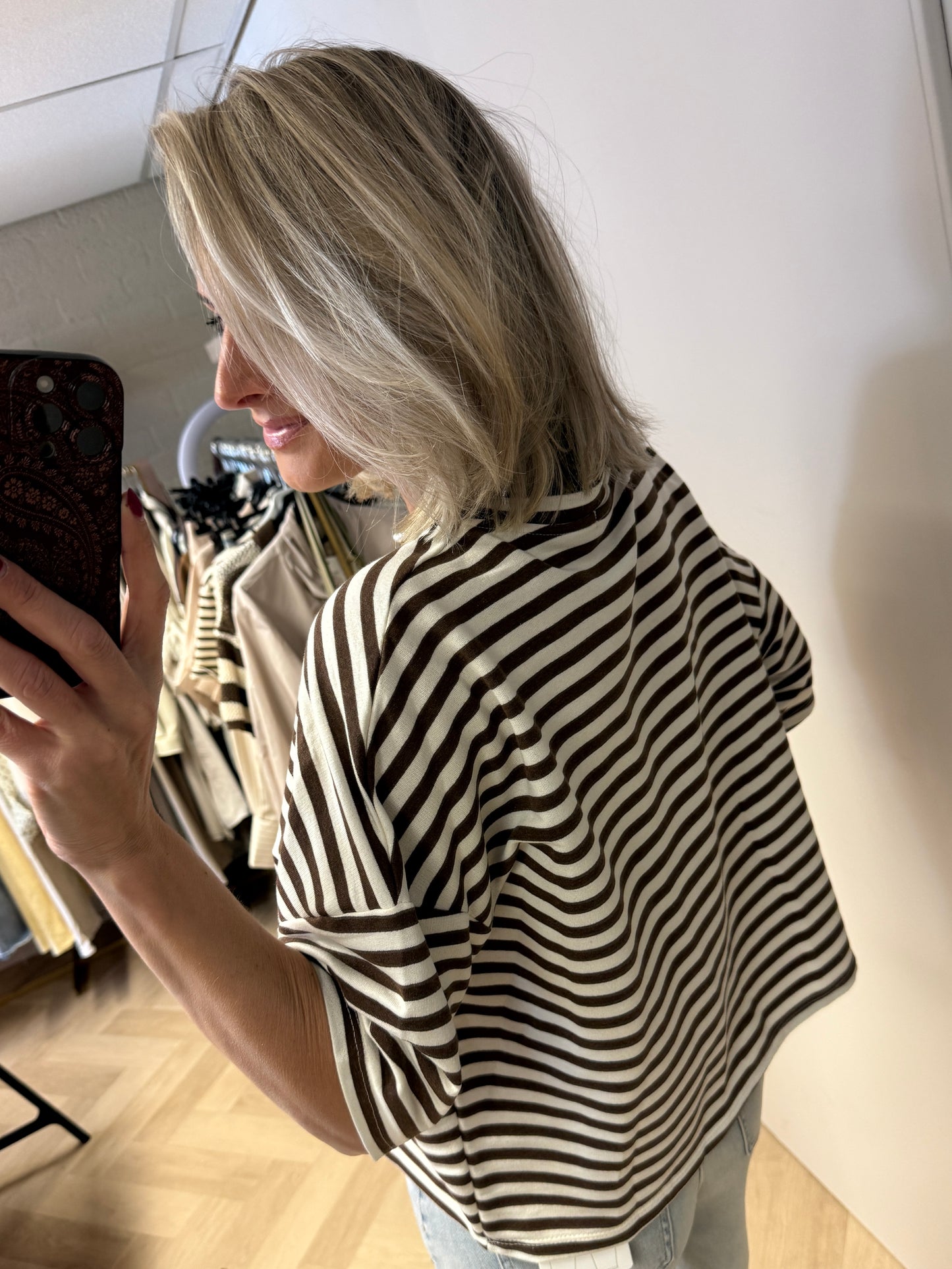 Shirt Mary Streep KM Bruin Ecru