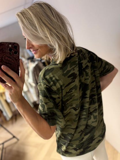 Shirt Armyprint Groen