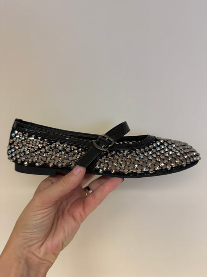 Ballerina Strass Studs Zwart