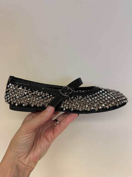 Ballerina Strass Studs Zwart
