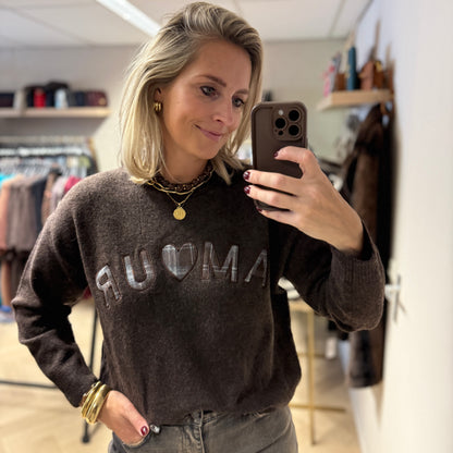 Trui Knitted Amour Choco