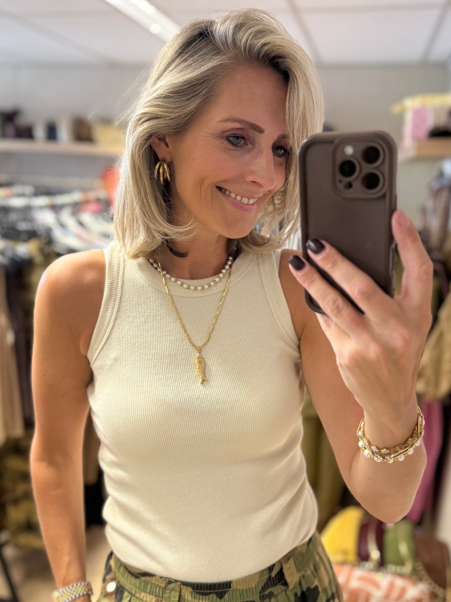 Top Lisa Rib Beige