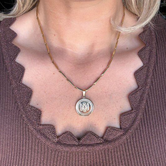 Ketting Mia Ronde Bedel Goud