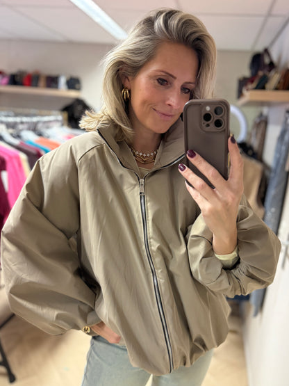 Jas Fabienne Pof Gevoerd Beige