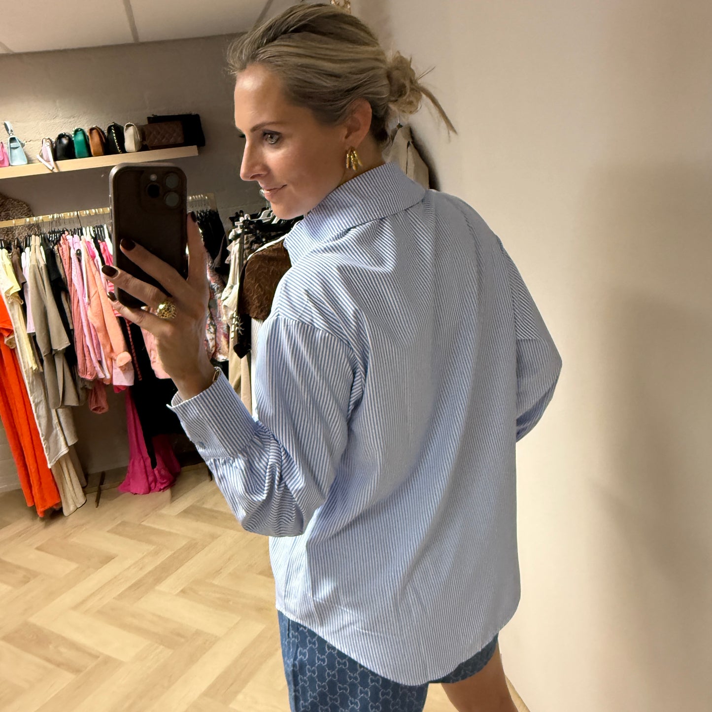 Blouse Logo Blauw