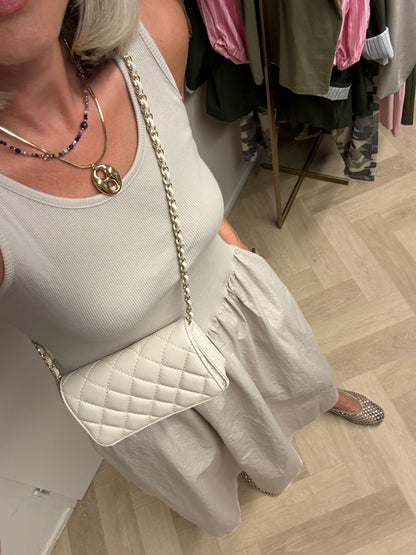 Jurk Katy Katoen Topdress Beige