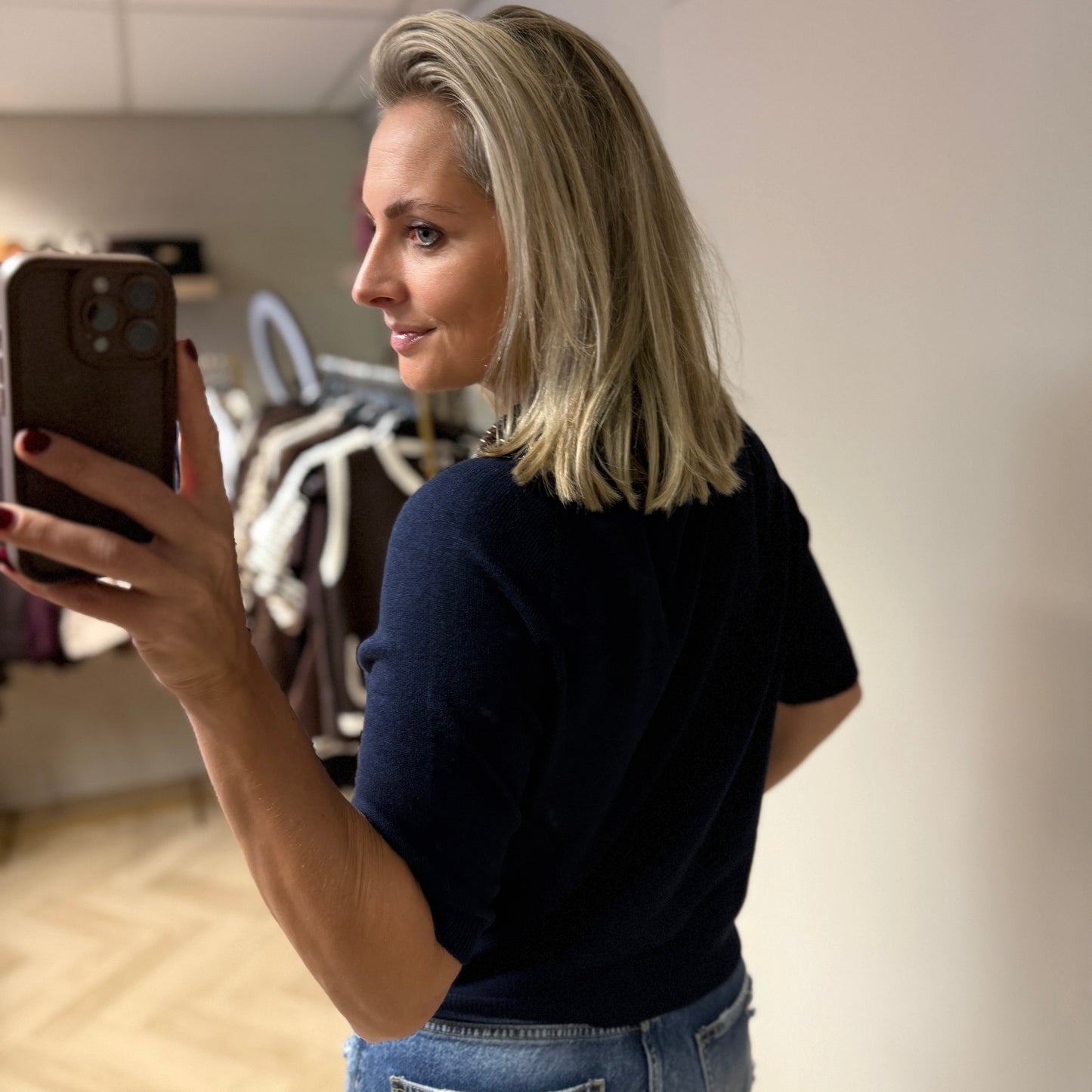 Trui Suzie Viscose Donkerblauw