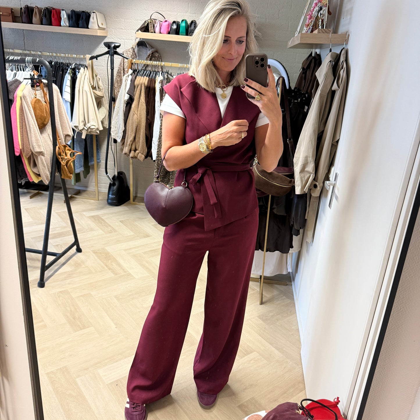 Gilet Farah Bordeaux