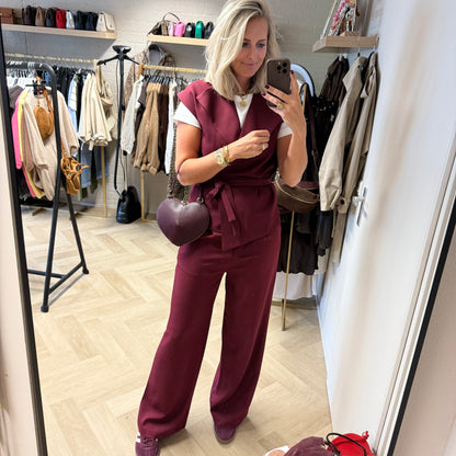 Gilet Farah Bordeaux