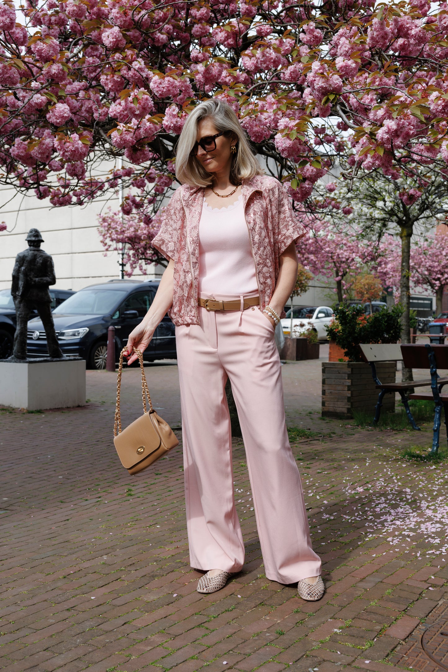Pantalon Farah Roze