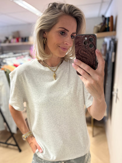 Shirt Kylie Basic Grijs Melêe