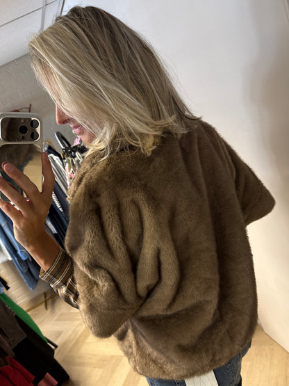 Jack Rowan Faux Fur Taupe