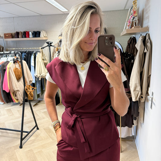 Gilet Farah Bordeaux