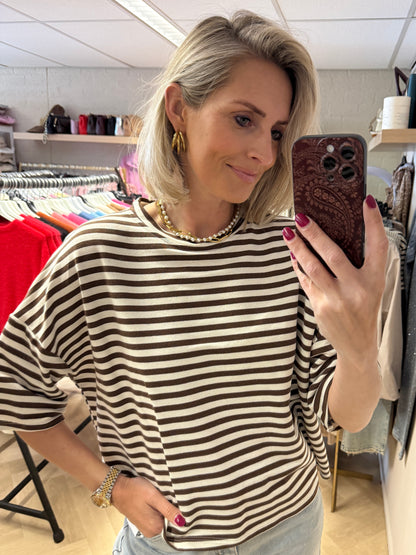 Shirt Mary Streep KM Bruin Ecru