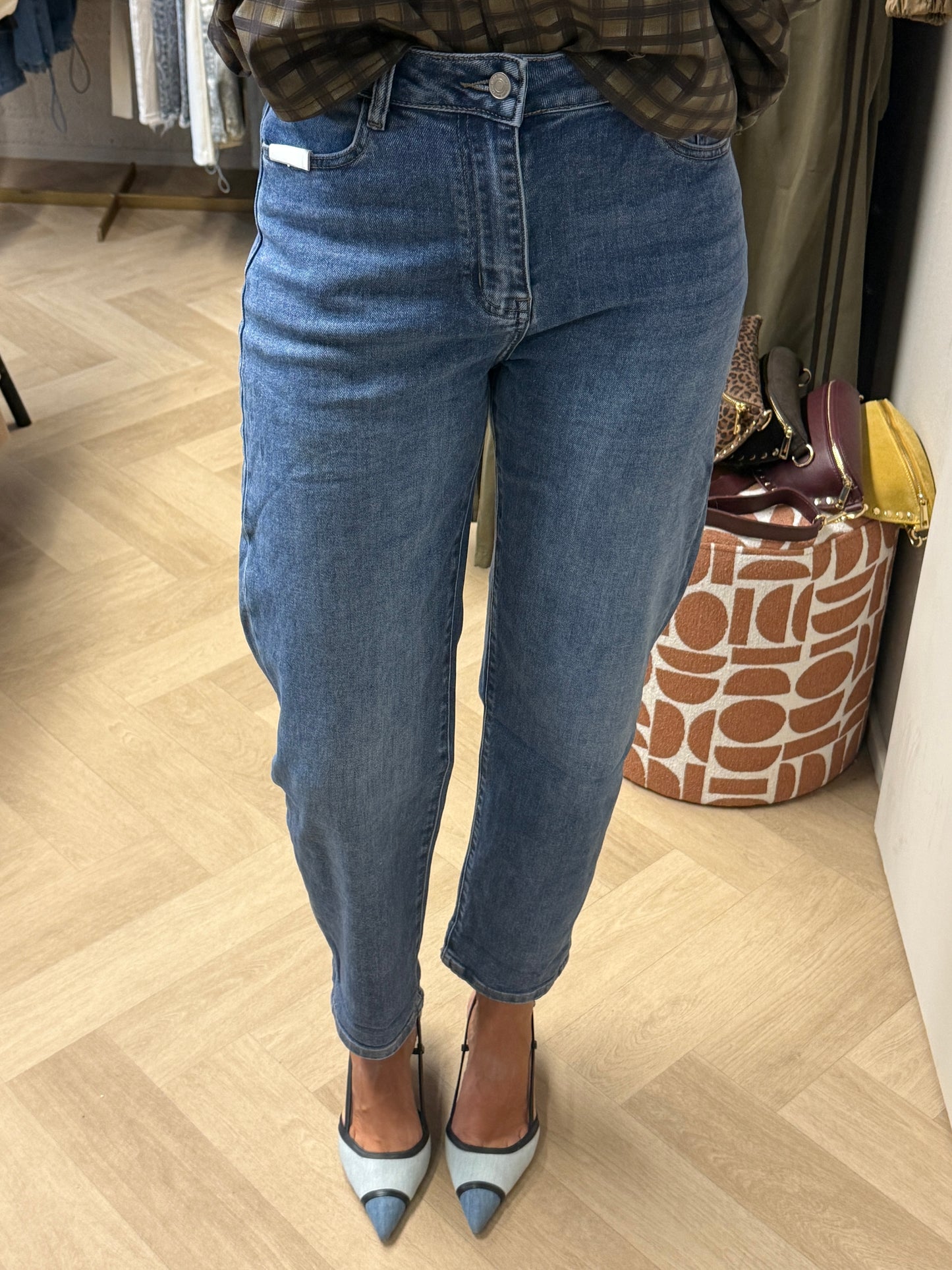 Jeans Balloon Fit Medium Blue