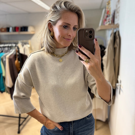 Trui Isabel Viscose Taupe