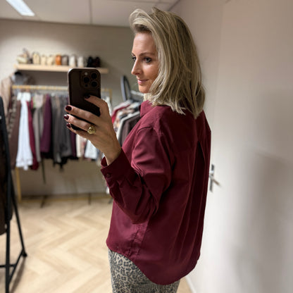 Blouse Fenna Bordeauxrood