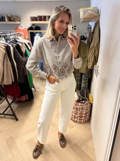 Blouse Milly Streep Taupe