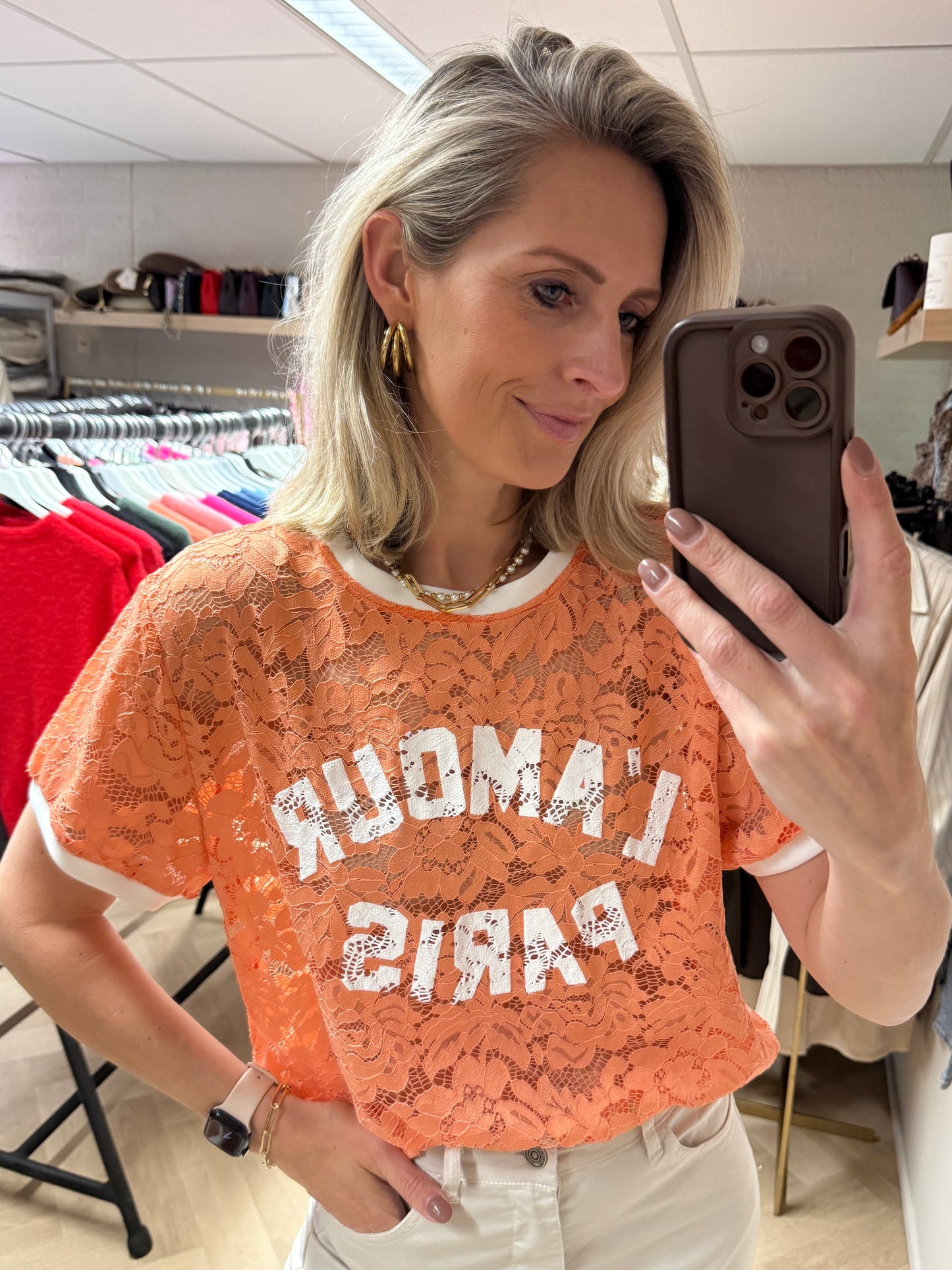 Shirt Lucy L'Amour Paris Peach