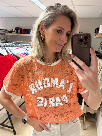 Shirt Lucy L'Amour Paris Peach