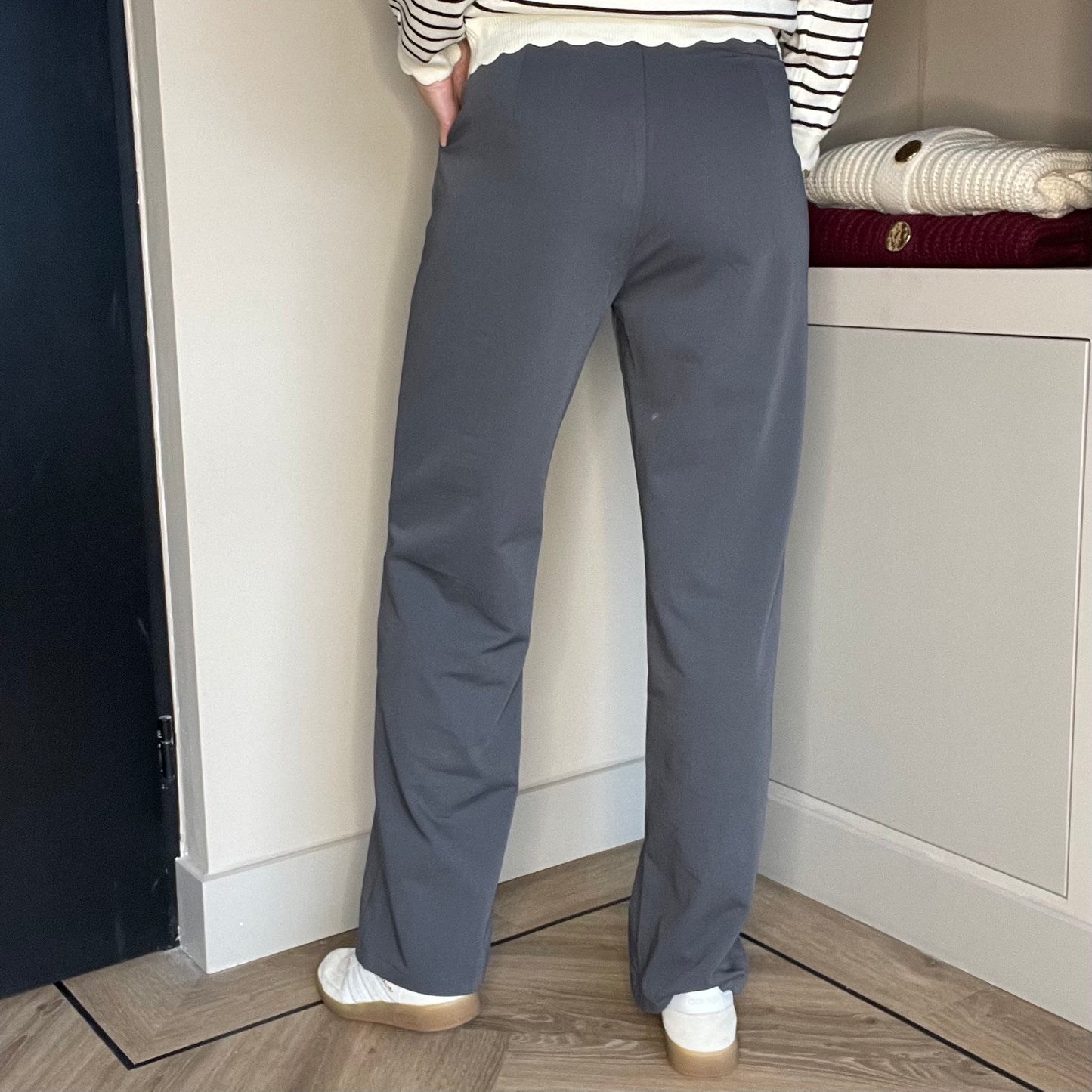 Pantalon Isa Grijs