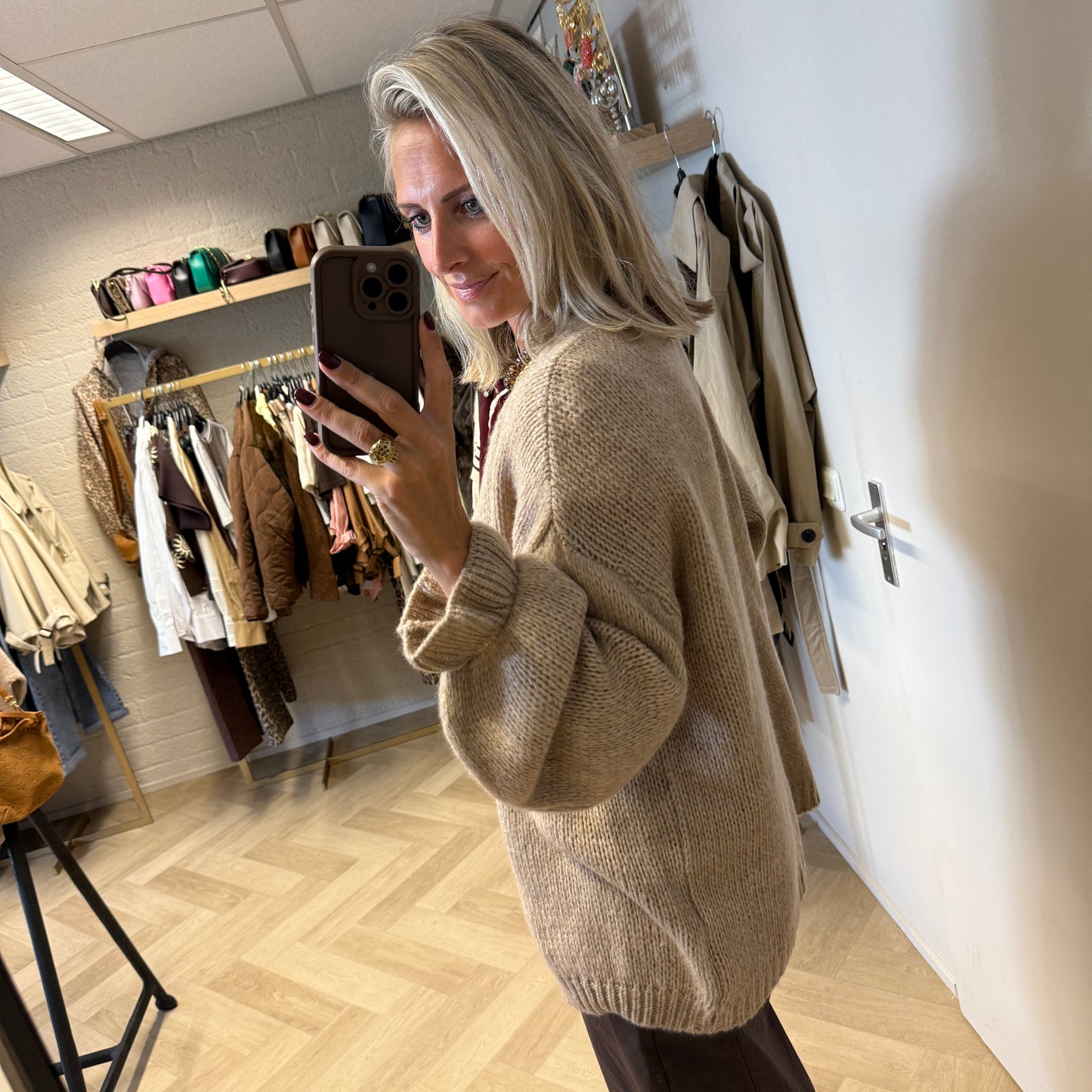 Vest Marcia Acryl Camel