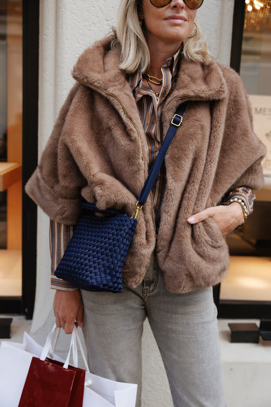 Jack Rowan Faux Fur Taupe