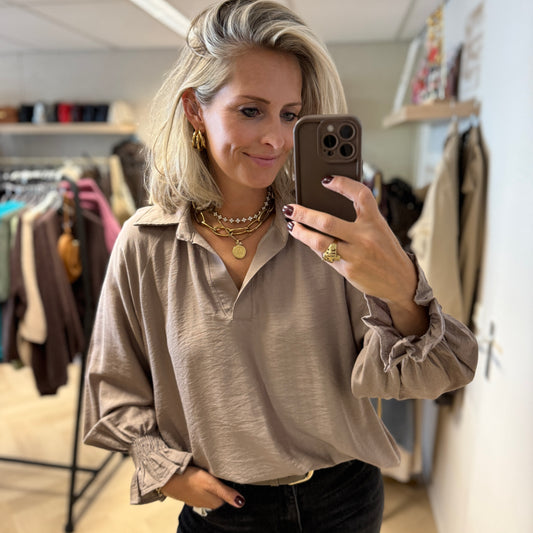 Blouse Joan Viscose Taupe