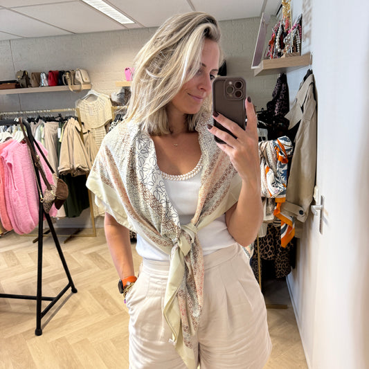 Sjaal Silka Loeloe offwhite