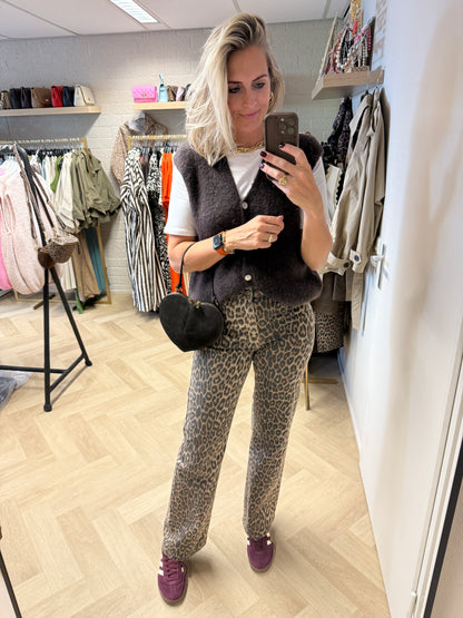 Gilet Claudia Alpaca Choco