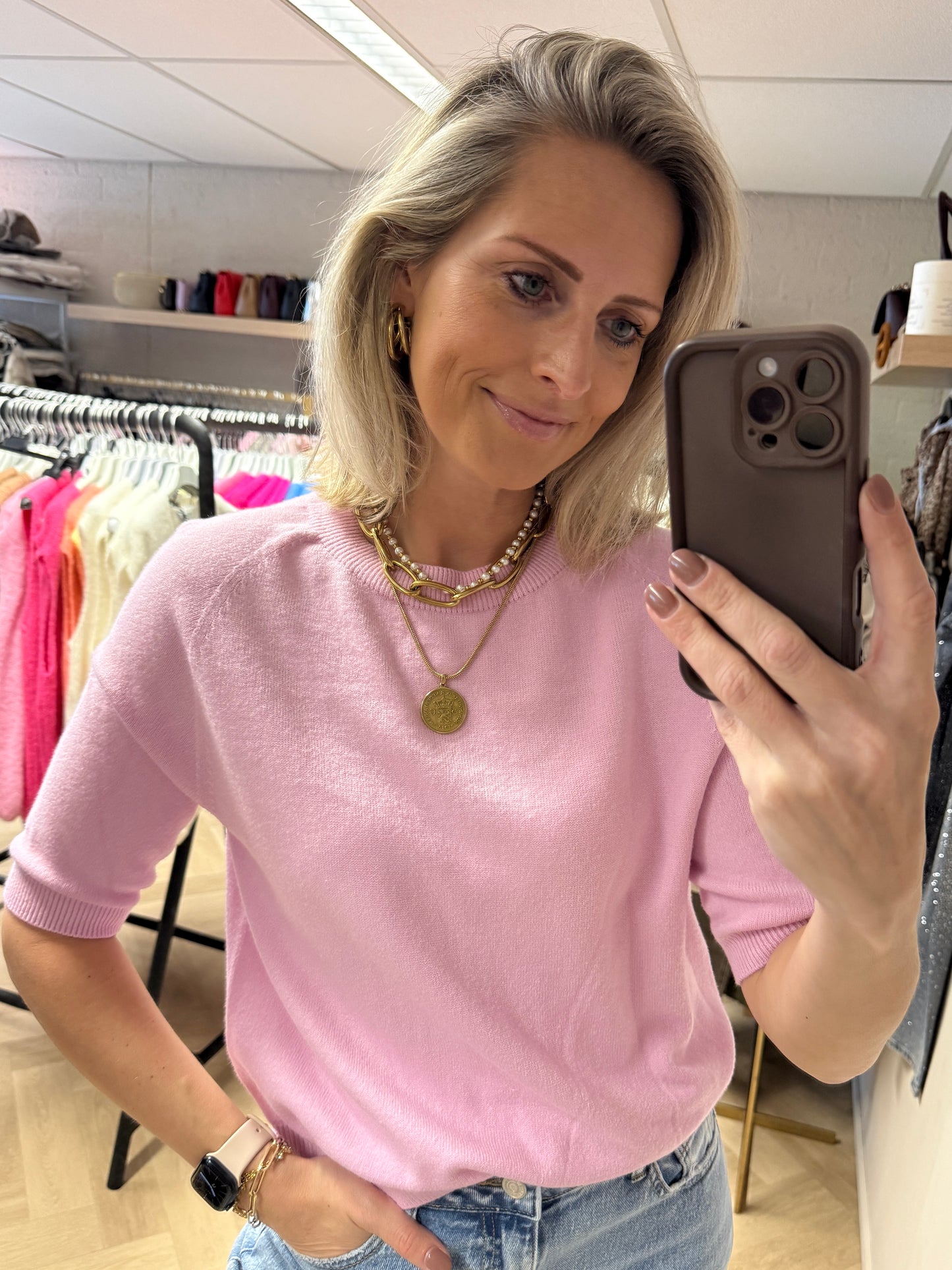 Trui Suzie Viscose Lichtroze
