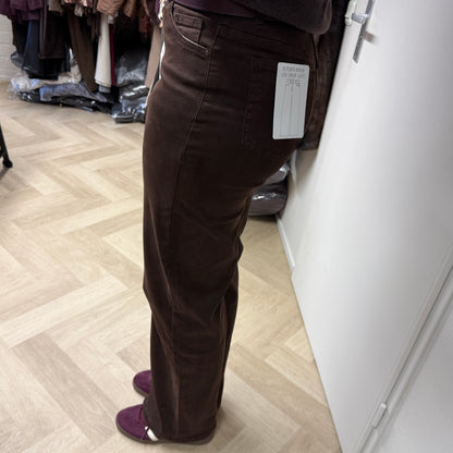 Broek Missy Wide Legg Choco Bruin Tall