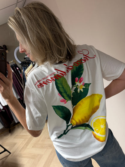 T Shirt Limone Wit