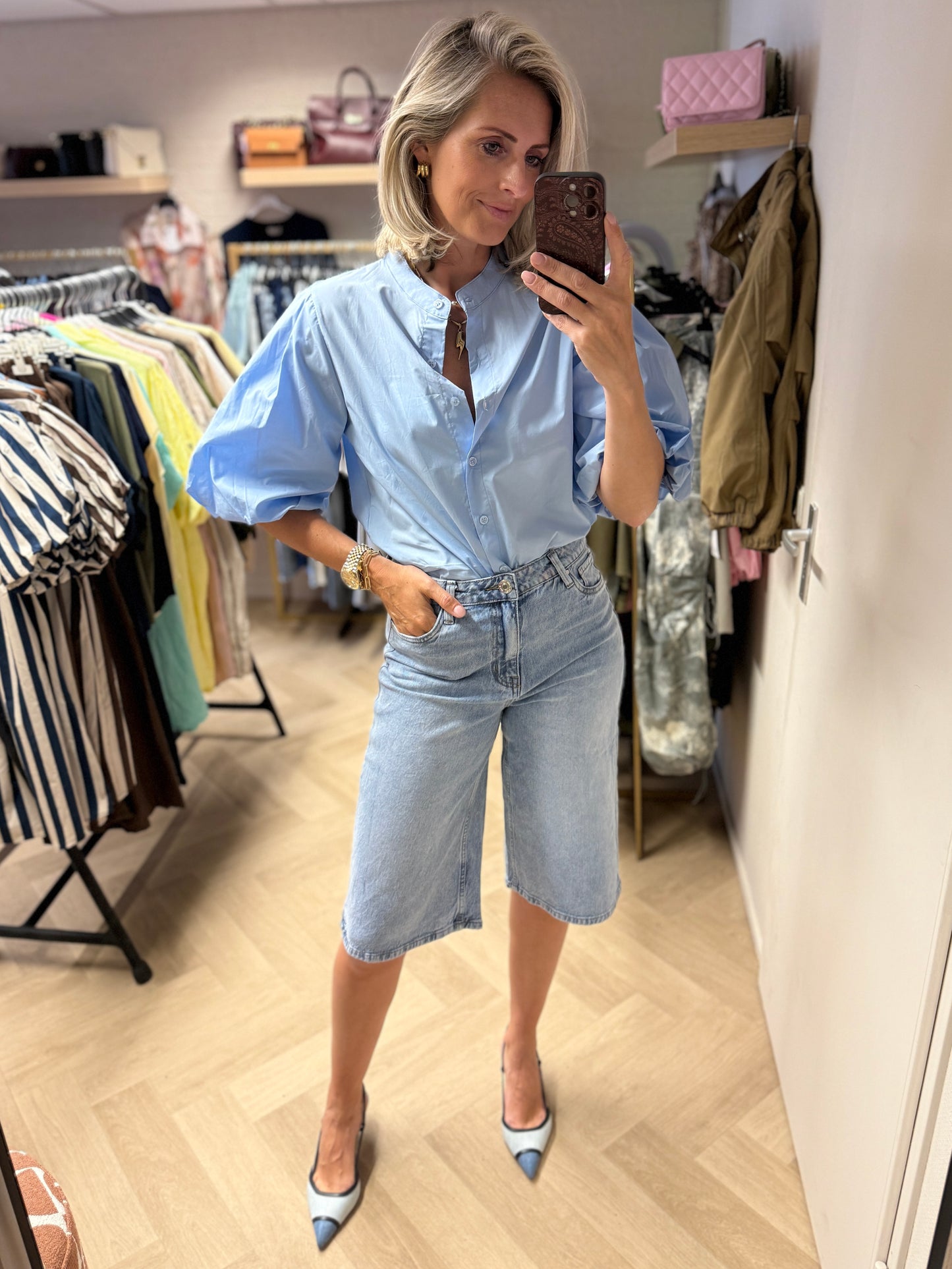 Jeans Jort Medium Blue