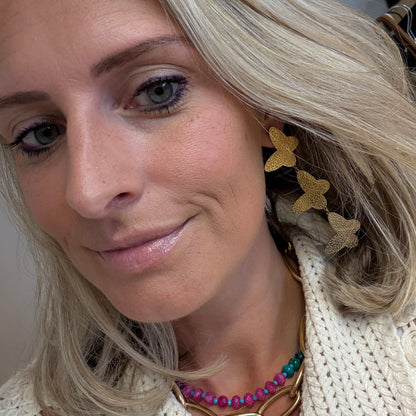 Oorbellen Vlinders Goud