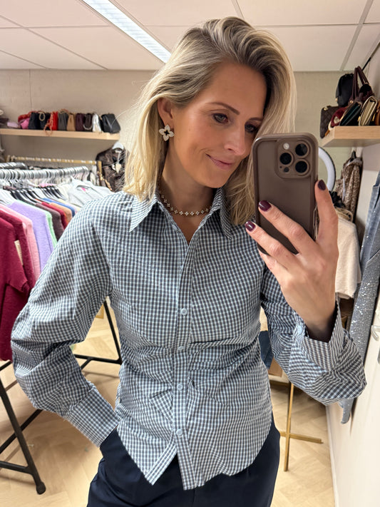 Blouse Jet Ruit Lichtblauw