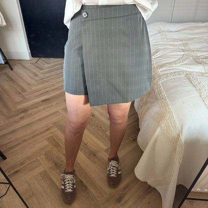 Skort Eva Pinstripe Grijs