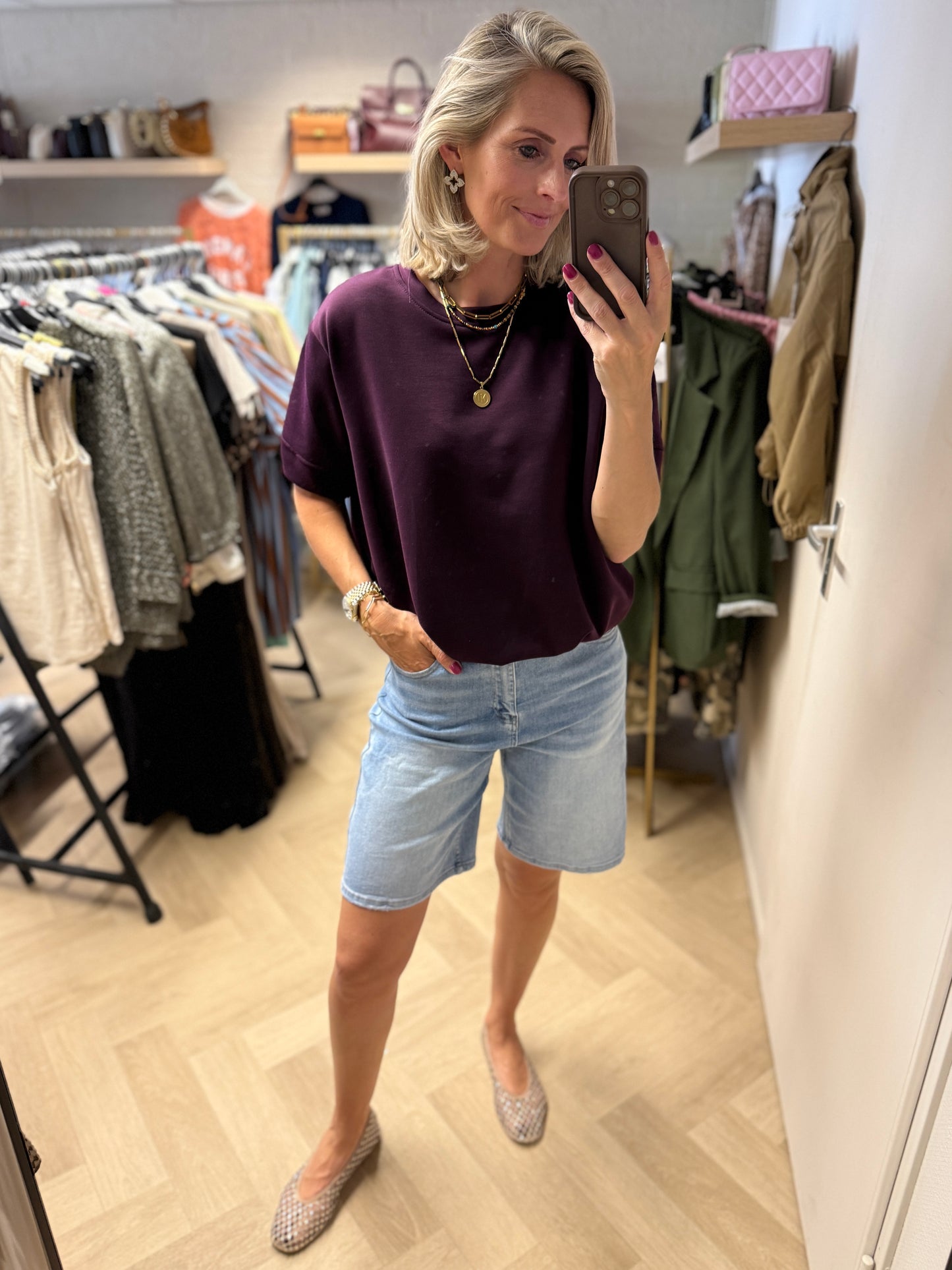 Shirt Ellie Comfy Pof Aubergine