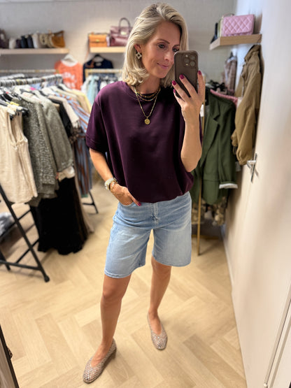 Shirt Ellie Comfy Pof Aubergine