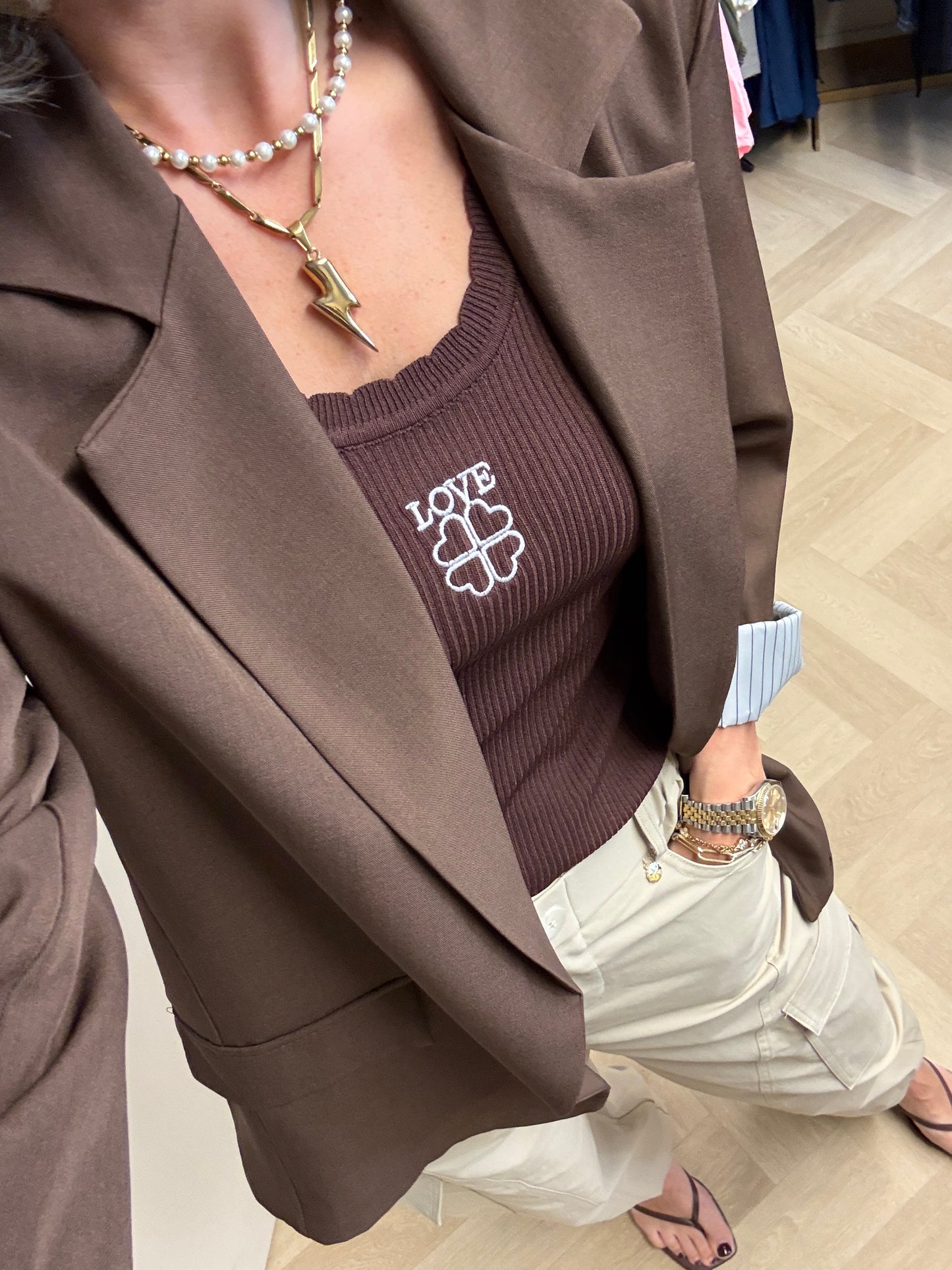 Broek Terry Worker Beige