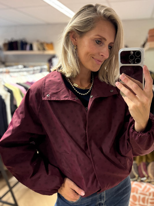 Jack Polkadot Burgundy