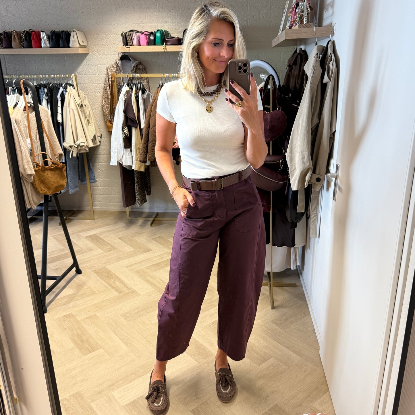 Barrel Pants Jane Aubergine