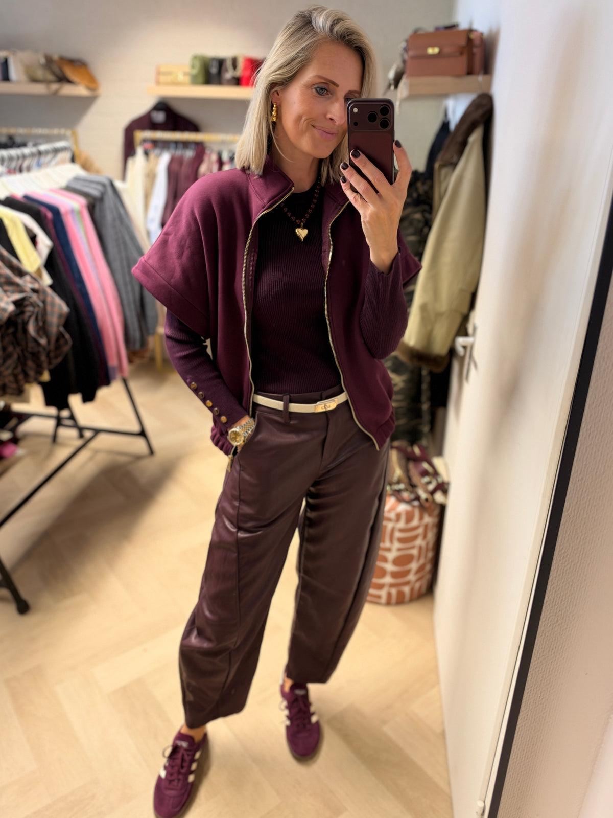Vest Kirsten Jogging Plum